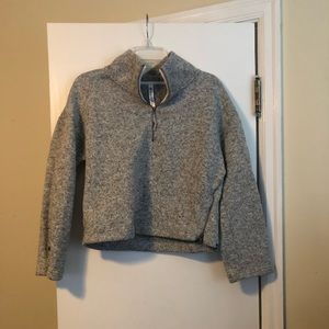 Fabletics Heather Grey Pullover Sweatshirt